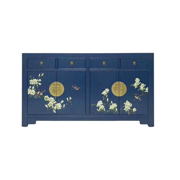 SIDEBOARD FLEUR 4DW4DR BLUE WASH MQZ-01