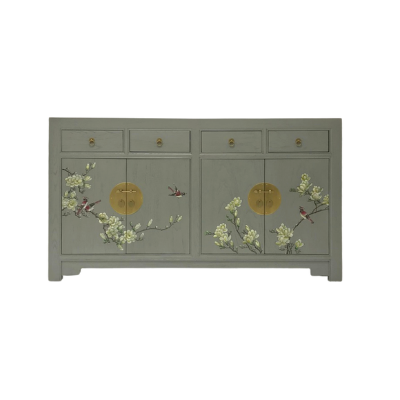 SIDEBOARD FLEUR 4DW4DR GREY WASH MQZ-01