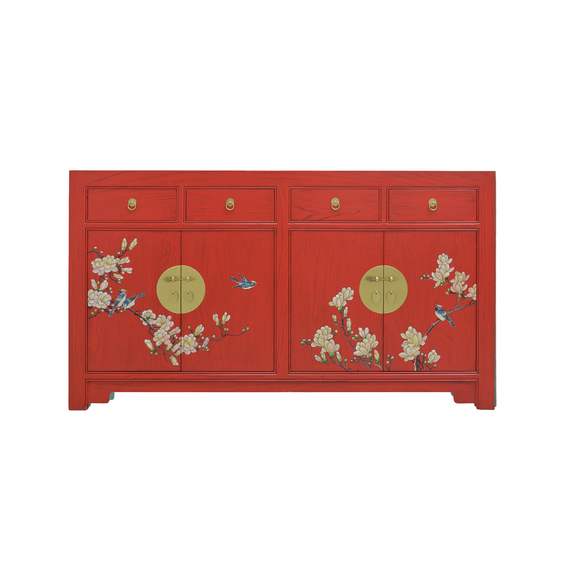 SIDEBOARD FLEUR 4DW4DR RED WASH MQZ-01