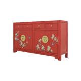 SIDEBOARD FLEUR 4DW4DR RED WASH MQZ-01