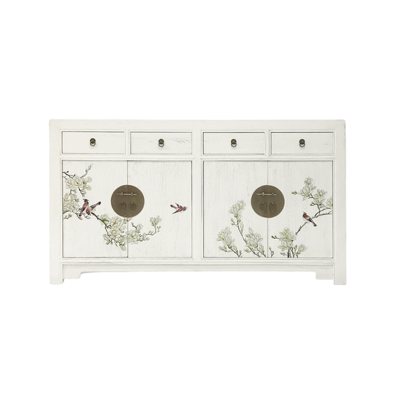 SIDEBOARD FLEUR 4DW4DR WHITE WASH MQZ-01