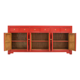 SIDEBOARD FLEUR 6DW6DR RED WASH MQZ-18