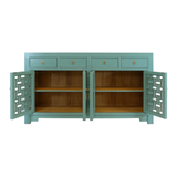 SIDEBOARD MING 4DW4DR TURQUOISE WASH MQZ-42