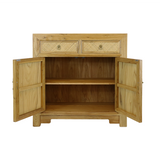 SIDEBOARD RATTAN 2DW2DR NATURAL RAW MQ-03