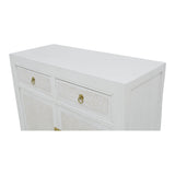 SIDEBOARD RATTAN 2DW2DR WHITE WASH MQ-03