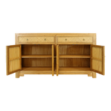 SIDEBOARD RATTAN 2DW4DR NATURAL RAW MQ-04