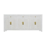 SIDEBOARD RATTAN 3DW6DR WHITE WASH MQZ-304