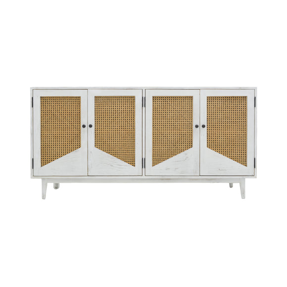 SIDEBOARD RATTAN HEX 4DR MD07-265-01