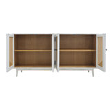 SIDEBOARD RATTAN HEX 4DR MD07-265-01