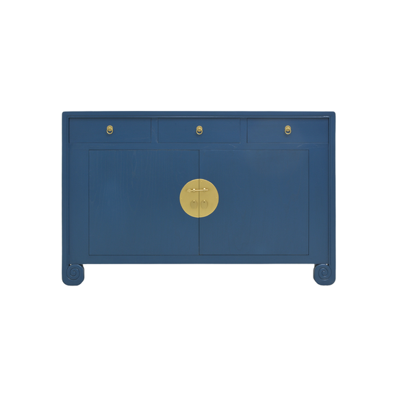 SIDEBOARD SCROLL 3DW2DR BLUE WASH MQZ-19