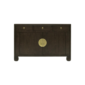 SIDEBOARD SCROLL 3DW2DR DARK WOOD MQZ-19