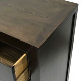 SIDEBOARD SCROLL 3DW2DR DARK WOOD MQZ-19