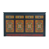 SIDEBOARD TIBETAN 4DW4DR FLORAL RED CH-121
