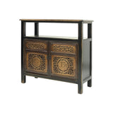 SIDE TABLE 2DR CARVED SHAOXING 5CH-011
