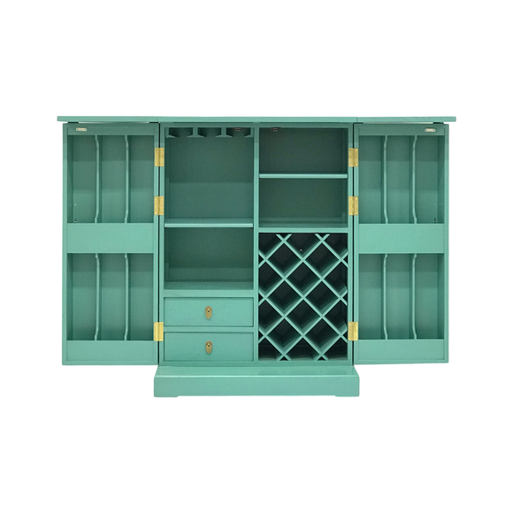 SMALL WINE BAR ORIENT TURQUOISE WASH MQZ-46