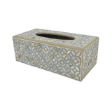 TISSUE BOX  SHELL COIN GREY