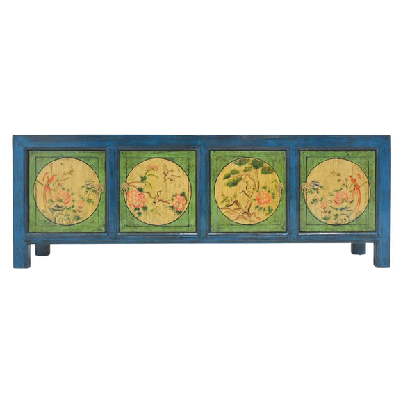 TV CONSOLE BS PAINTED FLOWER (RD)