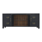 TV CONSOLE LATTICE 1.8M BLACK WASH MQZ-11