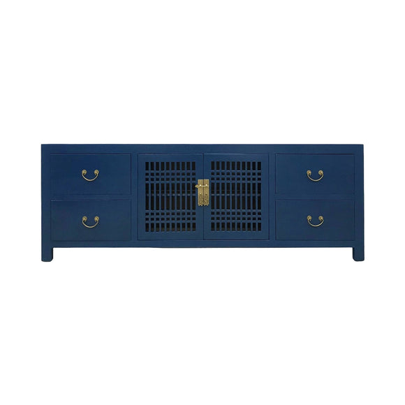 TV CONSOLE LATTICE 1.6M BLUE WASH MQZ-28