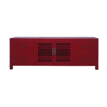 TV CONSOLE LATTICE 1.6M RED WASH MQZ-28