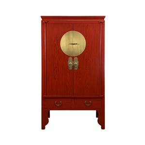 WEDDING CABINET ORIENT RED WASH MQZ-03